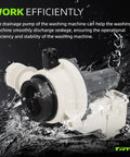 Washer Drain Pump Replacement For Whirlpool Maytag Crosley Kenmore Easy DIY Install Quiet Durable Pump Fits Select Models Like 8TWTW5010PW0 8TWTW5057PW0 WTW5000DW3 WTW6120HC1 HC3 MVW4505MW1, plastic drain pump