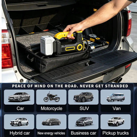 Heavy Duty Portable Tire Inflator Air Compressor Compatible With DeWalt 20V Battery. Delivers Quick And Powerful 180 Psi Inflation For Cars, Trucks, Motorcycles. Works With Existing Dewalt Tools. Bare Tool Only, No Battery Included. Super Fast Setup.