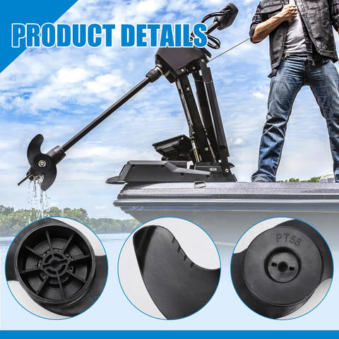Pro Trolling Motor Propeller Weedless Wedge Two Style Fits Three And Five Eighths Inch Motor Diameters For All Terrain Endura Max Pro Maxxum Edge Camo Series Boats OE Replacement 2091160 1865017 1pc