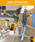 Heavy Duty Cordless Paint Sprayer With Variable Spray Settings And Four Copper Tips For Smooth Wall Fence And Cabinet Coating Jobs. Uses spraying on wooden crafts and metal.
