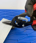 Midwest Blackout Series aviation snips with red handles for left-right offset tin cutting sheet metal