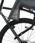 Side view of Rear Mount Lil Rider Child Bike Seat With Five Point Harness And Spoke Guard Fits 26 To 27 Inch Bikes Up To 40 Pounds