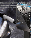 Heavy Duty Outdoor EV Charger Enclosure With Pedestal Stand All Season Lock Box For Electric Cars showing drainage channel design with rain.