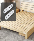 Premium White Iron Flat Brackets With Screws 20 Pack Heavy Duty Right Angle Hardware for securing wooden bed frame joints.