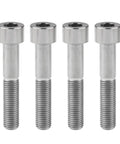 Premium titanium socket head bolts M10x55mm pack of 4 for CNC and heavy-duty projects.