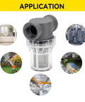 1 Inch Female NPT In Line Strainer For Garden Hose And High Pressure Washer Sediment Filter With 60 Mesh Stainless Steel Screen