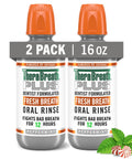 Fresh Breath Mouthwash With OXYD8 And Zinc Gluconate To Knock Out Bad Breath, Peppermint Flavor, 16 Fl Oz Pack Of 2 bottles