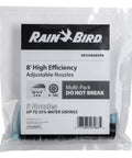 High Efficiency Adjustable Sprinkler Nozzles 0 To 360 Degree Pattern With 5 To 8 Feet Spray Distance 5 Pack in packaging