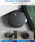 Deebot X9 Pro Omni Robot Vacuum And Mop With Beastly 16,600 Pa Suction navigating along furniture and chair legs