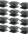 Slate black Game Changing Solar Post Cap Lights That Fit Four By Four Five By Five Six By Six Wooden Posts Include Bases Twelve Pack