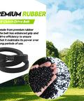 4L-300 Drive Belt Replacement For 30 Inch Walk-Behind Edger Mower Go-To Belt For 30 Inch System Part 2058 Durable Easy Fit Reliable Performance For Smooth Operation And Long-Lasting Durability, premium rubber clutch drive belt
