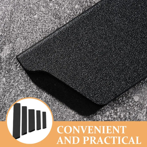 Close-up of 5 Piece Black Knife Sheath Covers With Flocking Lining Protective Cutter Covers To Prevent Moisture And Damage Built To Last ABS Guards
