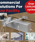 Heavy Duty Commercial Door Closer With Ada Grade One Certified Automatic Self Closing Design engineered for bustling high traffic spaces.