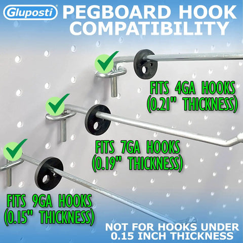 Quarter Inch Peg Hook Stoppers And Rubber Inventory Clips For Slat Wall And Pegboard Hooks Black 100 Pack Heavy Duty Locking Clips compatibility display
