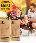 Pack Of 2 Stroller Cup Holders Universal Drinks Holder for Bikes Trolleys or Walkers Keeps Your Coffee or Water Bottle Within Reach and Prevents Spills on the Go with stroller and baby