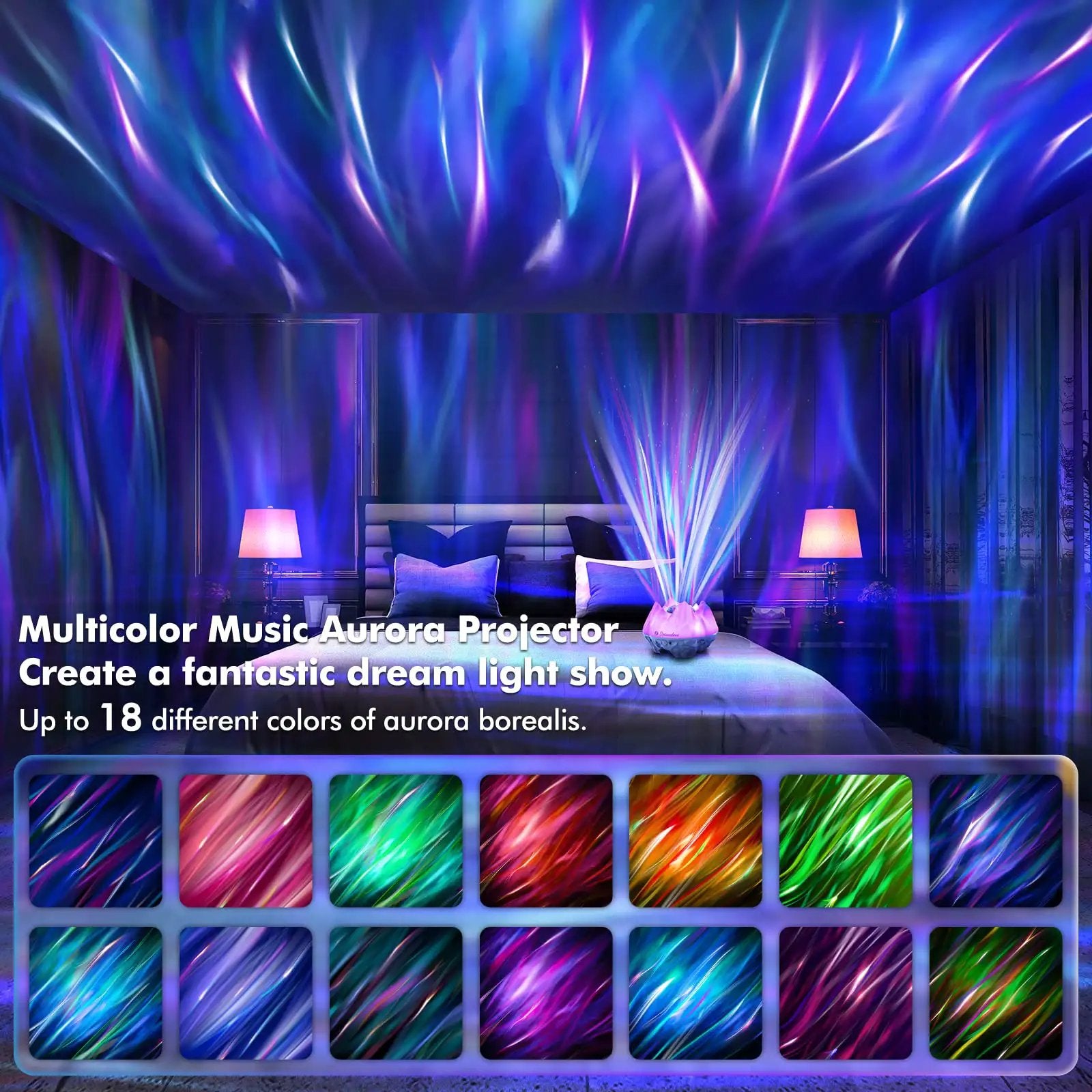 4 in 1 Northern Lights Aurora Projector for Your Home ✓