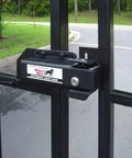 Automatic Gate Lock FM143 For Gate Openers, Heavy Duty Security Lock, Withstands Up To 2500 Lbs Of Force, Black Finish