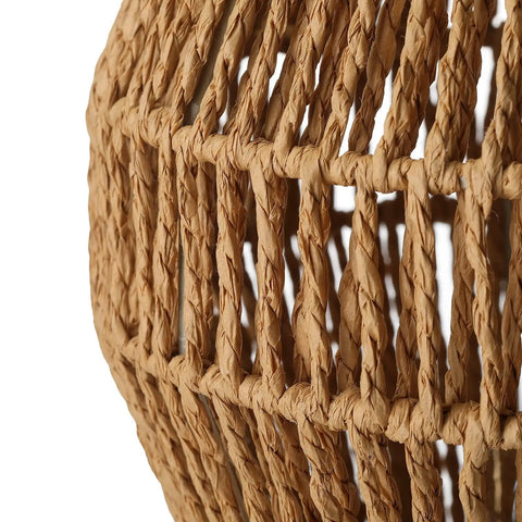 Boho Table Lamps For Bedroom And Living Room With Natural Woven Basket Lanterns And Paper String Shades Compact Size For Nightstands End Tables And Sofa Tables Create Cozy Vibe Lighting With Warm Soft Light And Textured Rattan Finish