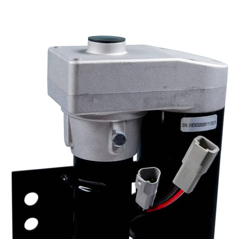 Close-up of Left Leg Replacement Hall Effect Rear Jack For Ground Control 3.0 5th Wheel RV Automatic Leveling System