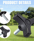 Heavy Duty Deck Wing Nut Knob For Three Eighths Inch Sixteen UNC Threads Replacement Four Pack Fits Lawn Mowers With Grass Catcher Cheetah And Turf Tiger STCII 48V 22FS STT28CAT SS STT52 22CH Mower Deck Accessories