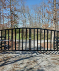 Dual Dope Smart Ready Automatic Gate Kit For Swing Gates Up To 1000 Pounds Or 12 Feet Per Gate with tube bracket system solar compatible installed