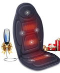 Go To Vibration Back Massager With Heat For Home Office displayed with control and gift boxes