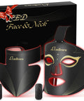 Anti Aging Red Light Therapy Mask For Face And Neck With 850Nm Near Infrared Plus 630Nm Red Led Diodes visible in packaging.