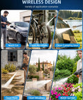 Cordless Portable Handheld Power Washer With Copper Motor pushes killer water pressure for cleaning cars, bikes, and outdoor gear.