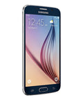 Slick Galaxy S6 Smartphone In Black Sapphire With 32GB Storage And Verizon Wireless Coverage featuring a 5.1 inch screen and octa core processor.