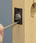 Installation of Heavy Duty Lever Style Interior Door Lock Grade Two Commercial Passage Lock With Oil Rubbed Bronze Finish
