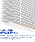 Close-up of Replacement Furnace Filter 20X25X6 MERV 10 for Space-Gard 2200 2250 with pleats shown for simplified installation.