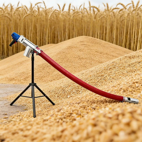 Beefy Heavy Duty Screw Conveyor Machine 2000W For Grain, Sand, Cement And Feed, Delivers 440 Lbs Per Minute with tripod