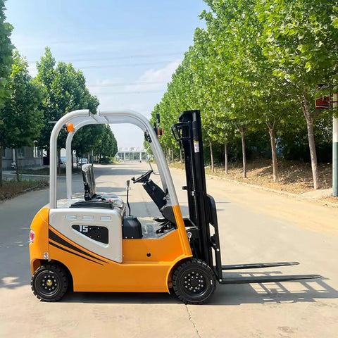 Heavy Duty Electric Forklift Truck Rolled Out As A Straight Shooter Warehouse Workhorse For Narrow Aisles And Heavy Cargo Hauling With No Hassle Counterbalance Lifting Power in a compact design.