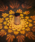 Lit Solar Lanterns Outdoor 2 Pack Waterproof Hanging Yard Decor Lights For Patio Balcony Lawn Garden Tree Pathway illuminating pattern