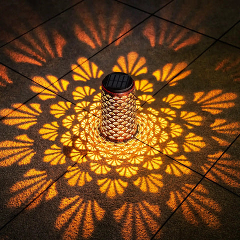 Lit Solar Lanterns Outdoor 2 Pack Waterproof Hanging Yard Decor Lights For Patio Balcony Lawn Garden Tree Pathway illuminating pattern