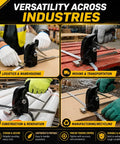 Manual Strapping Tensioner With Ergonomic One-Hand Pusher Bar, Lightweight Go-To Heavy-Duty Metal Bundling Tool For Three Eighths To One Half Inch Steel Straps, Ideal For Warehouse And Factory Use, used across industries