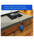 Inflatable Air Wedge Bag Pump With Medium Shim And Leveling Tool, Heavy Duty Pro Grade Ballistic Nylon Air Jack on countertop