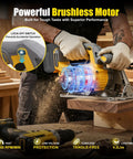 Real Deal Cordless Circular Saw Featuring A Beefy Eight Thousand RPM Motor And No Frills Bare Tool Build Designed Tough for rapid wood ripping jobs using a brushless motor.