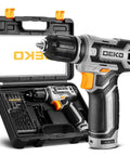 12V Cordless Drill Kit With LED Light, Handy DIY Power Drill For Wood And Plastic, compact and lightweight with case