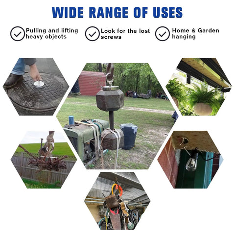 Image showing wide range of uses for Beast Mode Neodymium Fishing Magnet With 1500 Lb Pulling Force, Heavy Duty Lifting Magnet