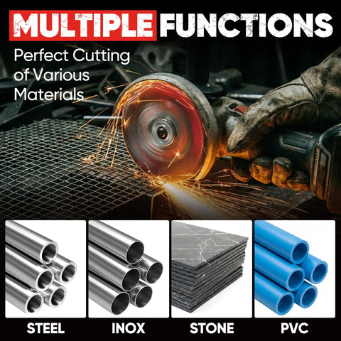 30 Pack 3 Inch Ultra Thin Cut Off Wheels For Cutting Steel INOX Stone And PVC Fits Angle Grinder In Use
