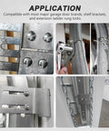 Solid Fit Garage Door Track Bolts And Flange Nuts 1/4 X 5/8 Inches Flat Head Carriage Bolts Zinc Coated Heat Treated Steel Built Tough For Smooth Roller Glide And No Fuss Repairs 25 Piece Bundle installed on various garage door components.