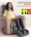 Woman using Ultimate Full Body Massage Mat With Heat And Detachable Neck Massager For Deep Tissue Relief on a chair