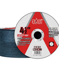 Top Shelf Heavy Duty Fifty Pack Four Inch Half Ultra Thin Cutting Discs, 4.5 inch, aluminum oxide, for metal cuts.