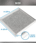 AP5306190 Aluminum Mesh Grease Filter for Samsung microwave hood, size 6-3/8 x 6-3/4 x 3/32 inches