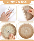 Instructions for applying Boho Basket Round Wall Decals Set Of 18 Peel And Stick Removable Wall Stickers for bedroom and office.