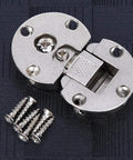 Semicircular Zinc Alloy Cabinet Hinge, Concealed 90 Degree Flip Door Hinge with screws, heavy duty, durable hardware
