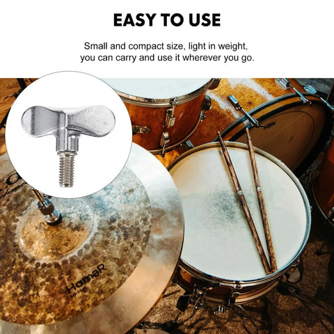 No Sweat Drum Cymbal Stand Wing Nuts With Quick Release Lugs And Adjustable Butterfly Screws For Locking Off Your Percussion Rig Fast Secure Grip For Stress Free Stage Sessions And Heavy Duty Build For Pro Gearheads