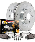 PowerStop front brake kit with drilled/slotted rotors and carbon-ceramic pads for Chrysler Aspen, Durango, Ram 1500