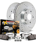 Beefed-Up Front Brake Kit For Ford Expedition 2010 To 2021, F150 2010 To 2020, And Lincoln Navigator 2010 To 2021 With Drilled And Slotted Rotors And Carbon Ceramic Pads, Complete Front Brake Upgrade